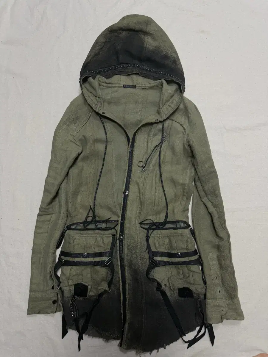 Kmrii distressed hoodie jacket